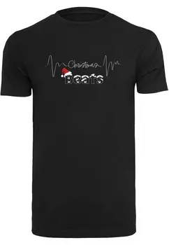 Футболка Merchcode CHRISTMAS BEATS, черный