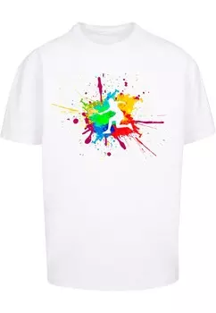 Футболка Merchcode COLOR SPLASH PLAYER, белый