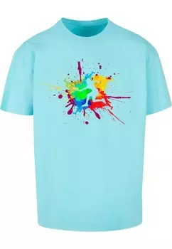Футболка Merchcode COLOR SPLASH PLAYER, цвет Aqua
