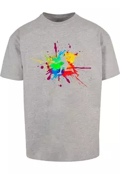 Футболка Merchcode COLOR SPLASH PLAYER, пятнистый серый