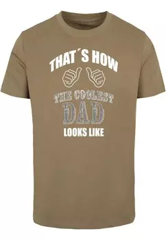 Футболка Merchcode COOLEST DAD, оливковый