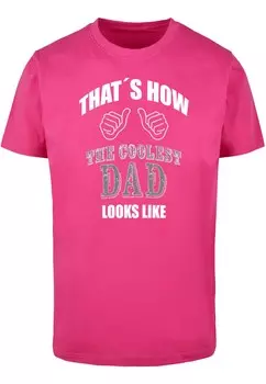 Футболка Merchcode COOLEST DAD, розовый