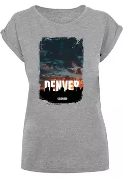 Футболка Merchcode DENVER, пятнистый серый