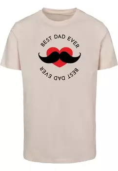 Футболка Merchcode Fathers Day - Best dad, пастельно-розовый