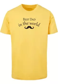 Футболка Merchcode Fathers Day - Best dad, светло-желтый