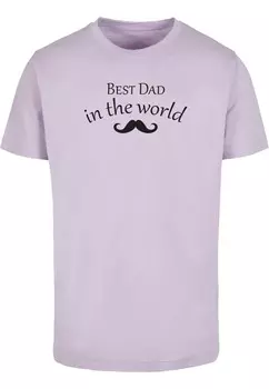 Футболка Merchcode Fathers Day - Best dad, светло-фиолетовый
