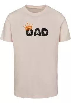Футболка Merchcode Fathers Day - King Dad, розовый