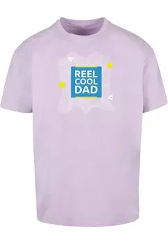 Футболка Merchcode Fathers Day - Reel cool dad, светло-фиолетовый