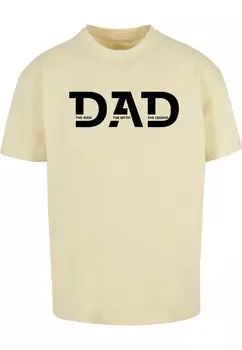 Футболка Merchcode Fathers Day - The Man, The Myth, The Legend, светло-желтый