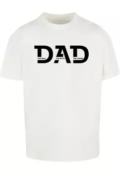 Футболка Merchcode Fathers Day - The Man, The Myth, The Legend, белый
