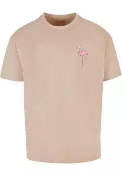 Футболка Merchcode FLAMINGO, песочный