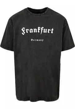 Футболка Merchcode FRANKFURT, пятнистый черный