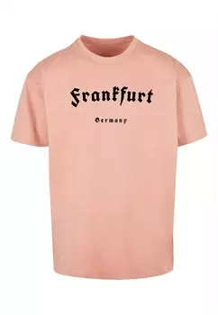 Футболка Merchcode FRANKFURT, темно-розовый