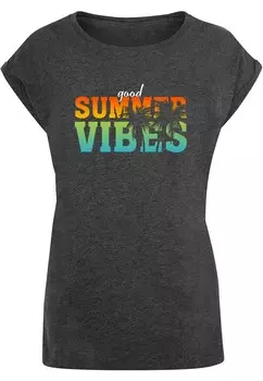 Футболка Merchcode GOOD SUMMER VIBES, антрацит