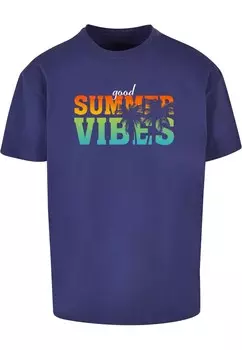 Футболка Merchcode GOOD SUMMER VIBES, темно фиолетовый