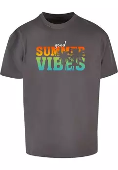 Футболка Merchcode GOOD SUMMER VIBES, темно-серый