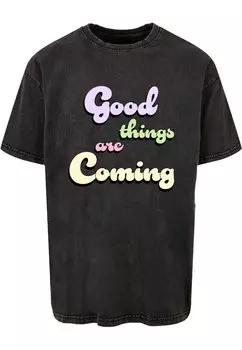 Футболка Merchcode GOOD THINGS, антрацит