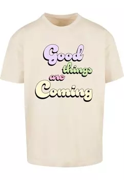 Футболка Merchcode GOOD THINGS, кремовый