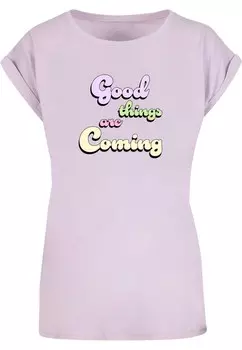 Футболка Merchcode GOOD THINGS, лавандовый