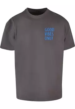 Футболка Merchcode GOOD VIBES ONLY, темно-серый
