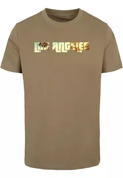 Футболка Merchcode GRAND LOS ANGELES, цвет Olive/Light Green