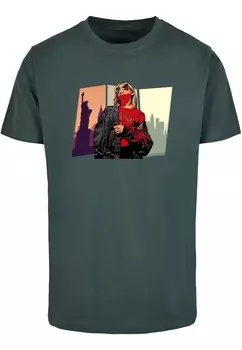 Футболка Merchcode GRAND RED GIRL, темно-зеленый