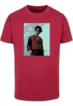 Футболка Merchcode GRAND SAN DIEGO, цвет Cherry Red