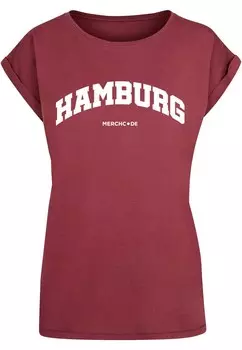 Футболка Merchcode HAMBURG, бордовый