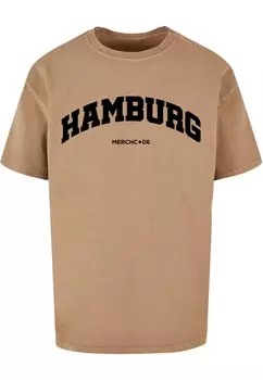 Футболка Merchcode HAMBURG, темно-бежевый