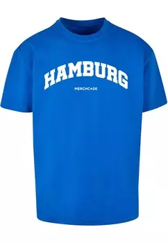 Футболка Merchcode HAMBURG WORDING, синий кобальт