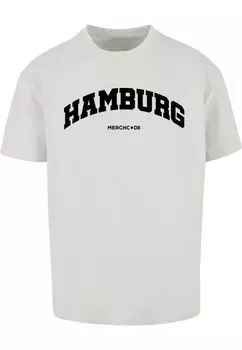 Футболка Merchcode HAMBURG WORDING, светло-серый