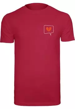 Футболка Merchcode HEARTBREAK X, цвет Cherry Red