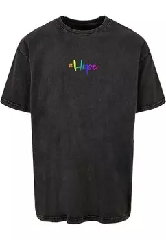 Футболка Merchcode HOPE RAINBOW, антрацит