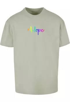 Футболка Merchcode HOPE RAINBOW, цвет Pastel Green