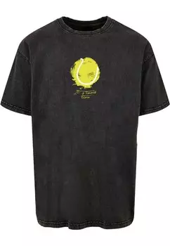 Футболка Merchcode ITS TENNIS TIME, пятнистый черный