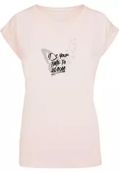 Футболка Merchcode ITS YOUR TIME TO BLOOM, цвет Powder