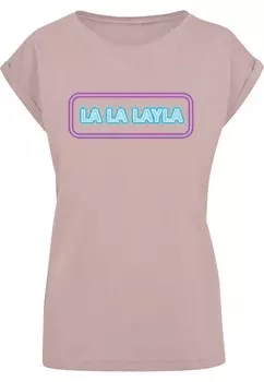 Футболка Merchcode LA LA LAYLA, цвет Powder