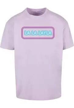 Футболка Merchcode LA LA LAYLA, цвет Purple/Lavender