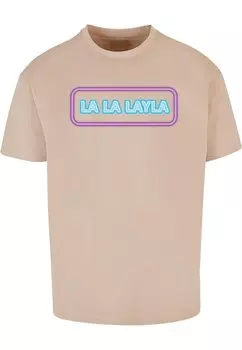 Футболка Merchcode LA LA LAYLA, песочный