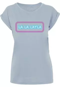 Футболка Merchcode LA LA LAYLA, светло-зеленый