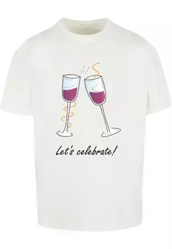 Футболка Merchcode LETS CELEBRATE, белый
