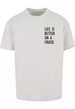 Футболка Merchcode LIFE IS BETTER, серый
