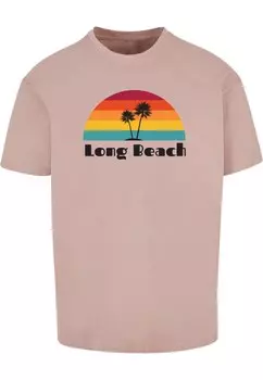 Футболка Merchcode LONG BEACH, цвет Nude