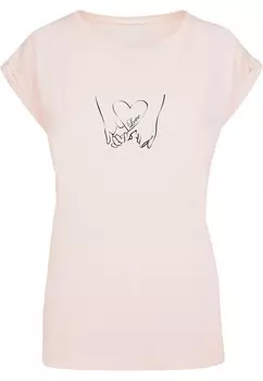 Футболка Merchcode LOVE 2, цвет Pastel Pink