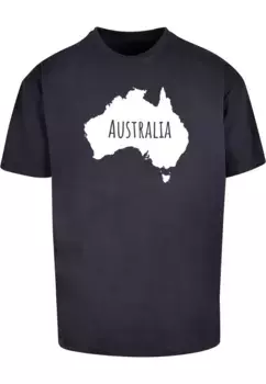 Футболка Merchcode " Merchcode Men's Australia X Heavy Oversize Tee-BY102", цвет морской волны