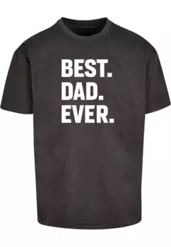 Футболка Merchcode " Merchcode Men's Fathers Day — футболка Oversize Best Dad Ever Heavy ", цвет Charcoal
