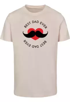 Футболка Merchcode " Merchcode Men's Fathers Day - Футболка Best Dad с круглым вырезом", розовый