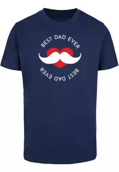 Футболка Merchcode " Merchcode Men's Fathers Day - Футболка Best Dad с круглым вырезом", синий