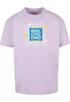 Футболка Merchcode " Merchcode Men's Fathers Day - Футболка Reel Cool Dad Heavy Oversize", цвет Lilac