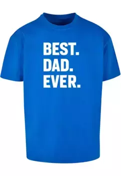 Футболка Merchcode " Merchcode Men's Fathers Day — футболка Oversize Best Dad Ever Heavy ", синий
